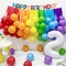 KAWKALSH 200pcs Small Balloons Assorted Colors, 5 Inch Mini Rainbow Latex Balloons for Party Birthday Baby Shower Anniversary Festival Arch Garland Decoration (Multi)